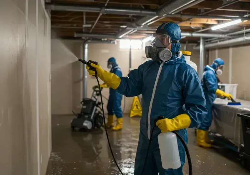 Basement Sanitization and Antimicrobial Treatment process in La Union, NM