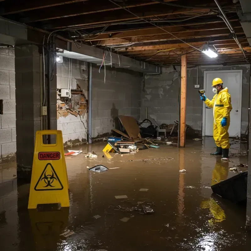 Flooded Basement Electrical Hazard in La Union, NM Property